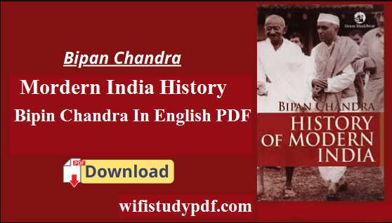 Mordern India History Bipin Chandra In English PDF