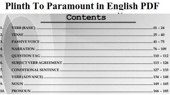 Plinth To Paramount in English PDF