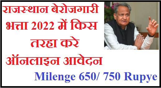 How to Apply Online in Rajasthan Berojgari Bhatta 2022,