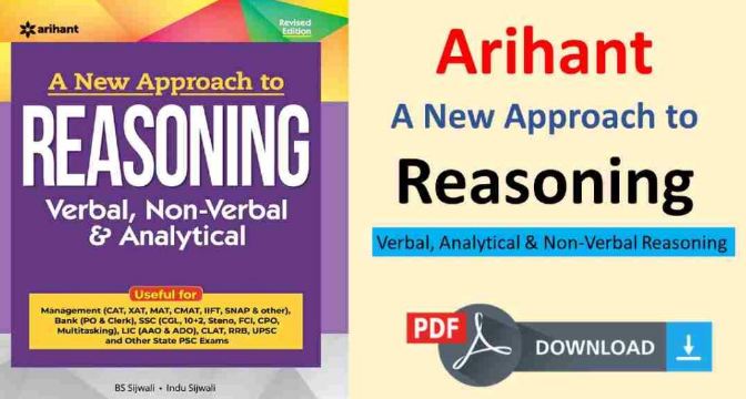 [Latest Edition] Arihant Reasoning Book PDF in English